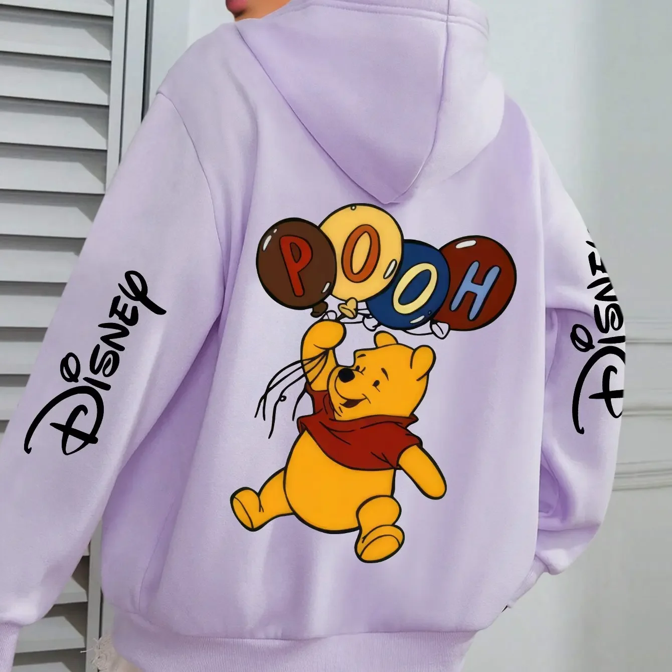

Повседневная толстовка с капюшоном и длинными рукавами Disney POOH, подходящая для осенне-зимнего сезона