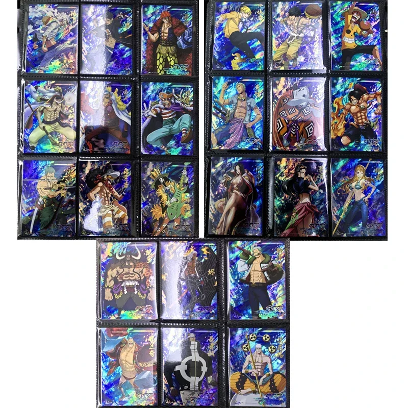 

Anime One Piece Luffy Zoro Nami Robin Hancock Sanji Usopp Kaidou Ace SSR Series Collectible Cards Christmas Birthday Gifts Toys