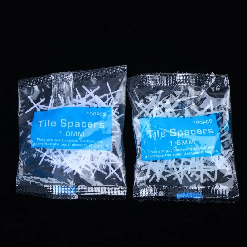 【LM】1Bag 1/1.5/2/2.5/3mm Tile Spacer Cross Tile Leveling Clips Floor Wall Laying Construction Tool Positioning  Cross Clips