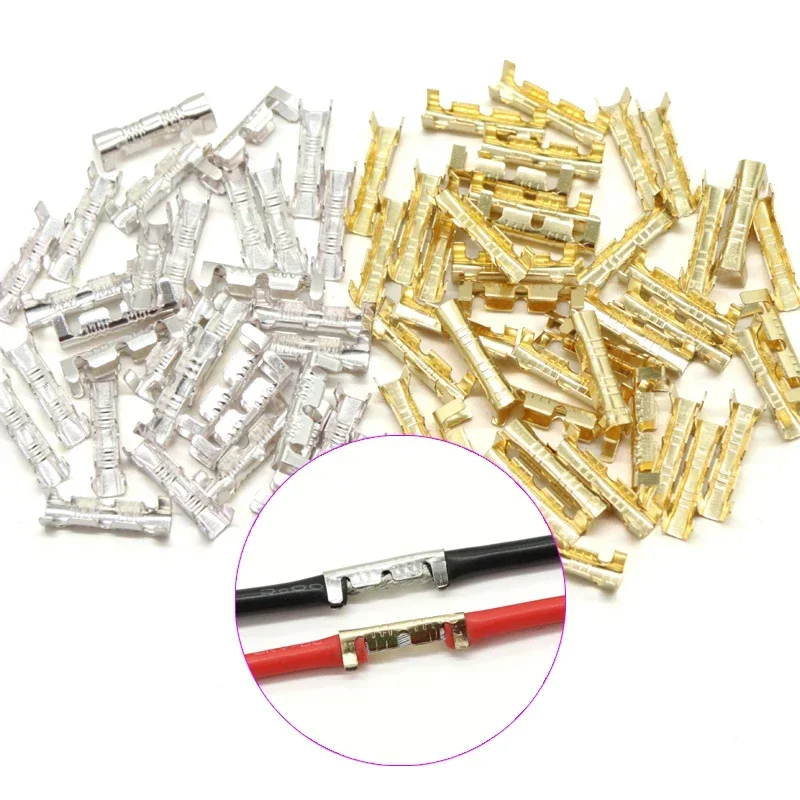 

50/100/200pcs 453 U-shaped Terminal Tab Cold Inserts Connectors Cold Terminal Small Teeth Fascia Terminal, 0.3-1.5mm2