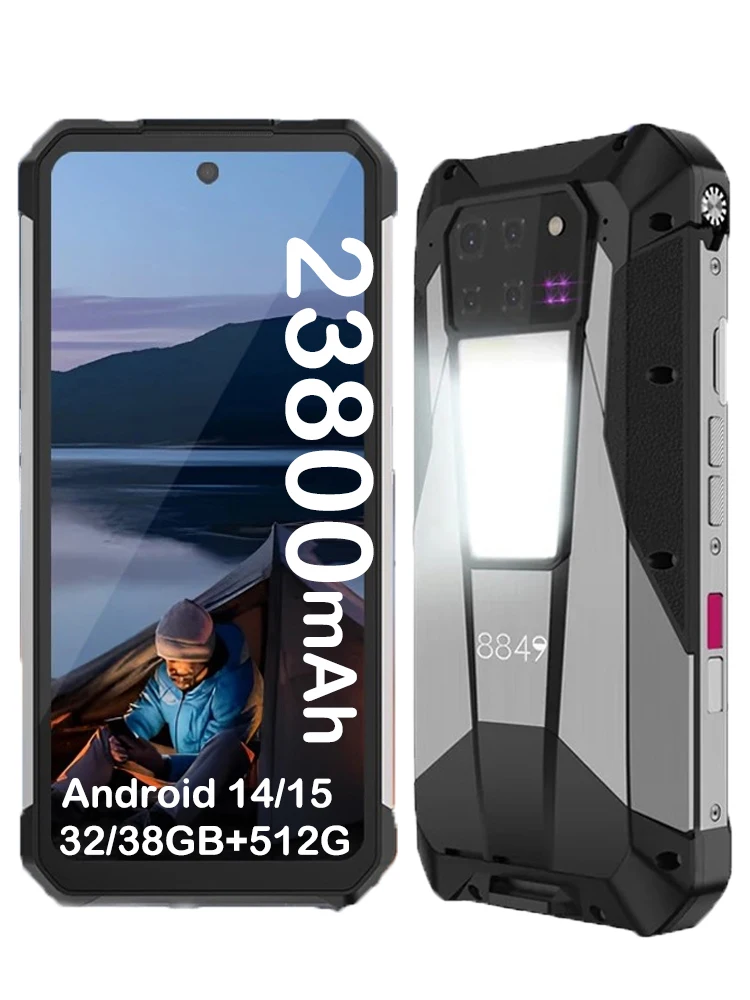 8849 Tank 3 Pro Unihertz Wytrzymały Smartfon z Projektorem 23800mAh 100 Lumenów 200MP Kamera Android 15 Dimensity 8200 512G Outdoor IP68 — zdjęcie produktu 7