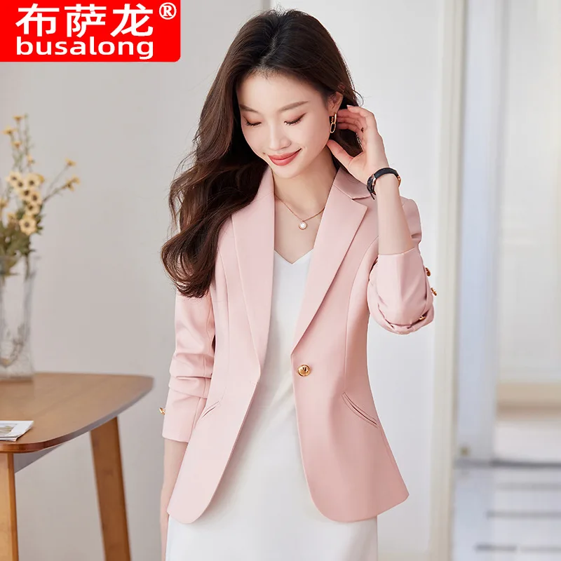 

Новый стильный модный костюм, повседневный женский профессиональный пиджак с длинными рукавами, официальная куртка, рабочая одежда8896