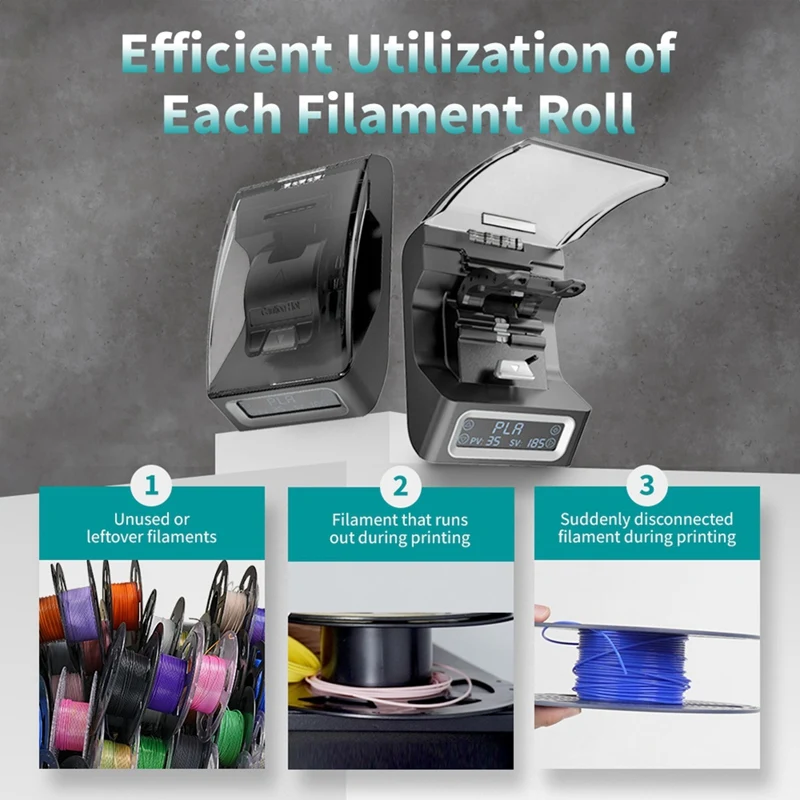 FC01 Filament Connetor for 3D Filament 1.75mm PLA / ABS / PC / PCL / PA / PETG Fusion Splicer 3D Printer Accessories-A23U