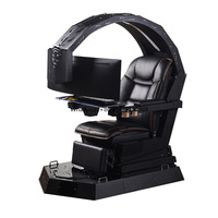Factory Made Popular Manufacturer Triple Monitors Ergonomics Cool Integrated Cockpit Office Gaming Chair From China