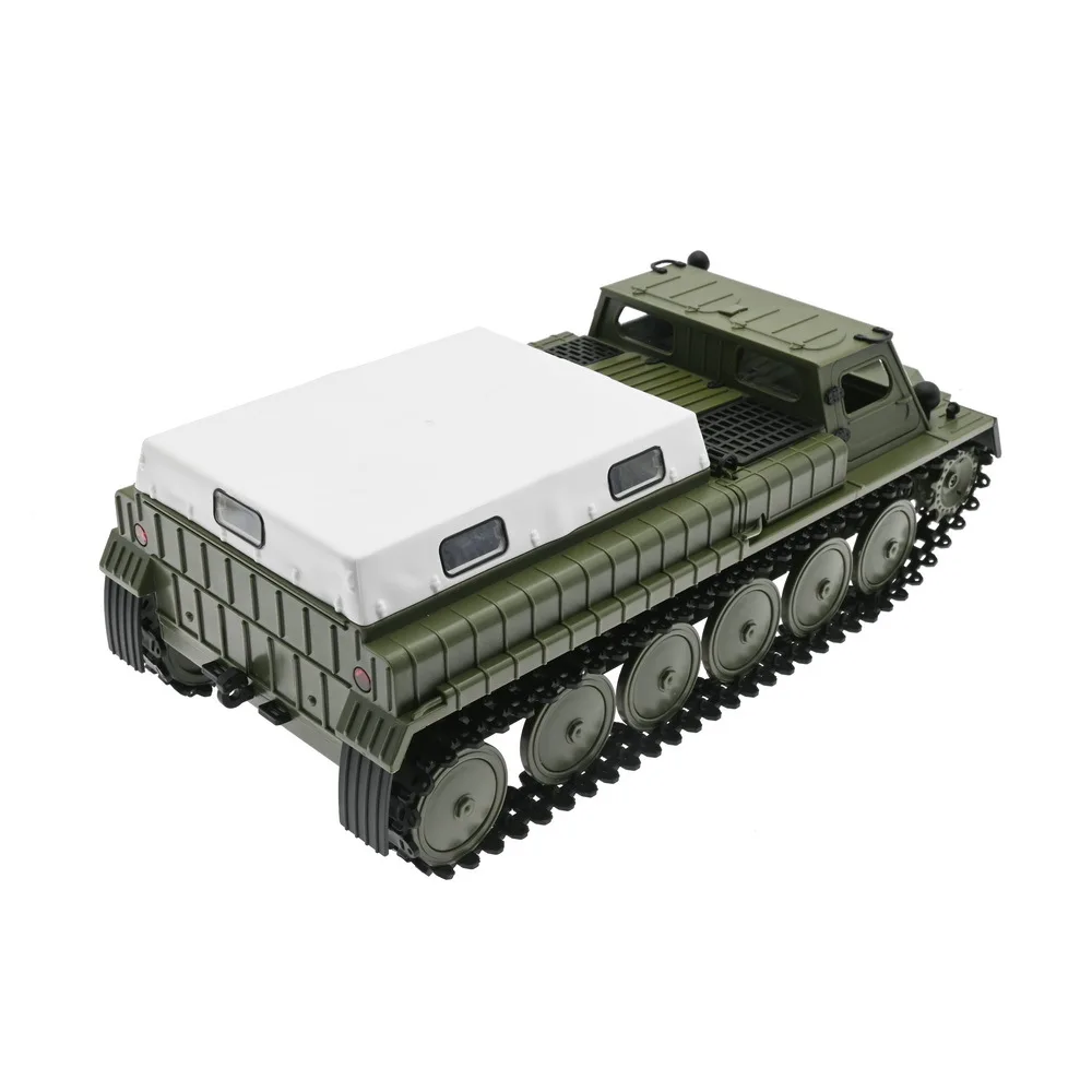 WPL E-1 1/16 RC Tank 2.4G Full Scale Tracked Transport Vehicle 4WD Tracked Remote Control Vehicle Children Toy Gift