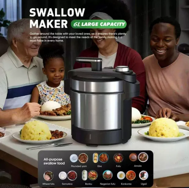 Kitchen Use Hot Blender for Food Cooking  All-Purpose Swallow Maker for Meat Grind
