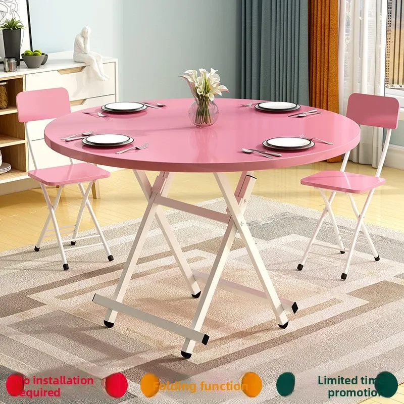 Space Saving Home Office Laptop Desk Small Apartment Luxury Coffee Table Foldable Round Dining Table Furniture Living Room