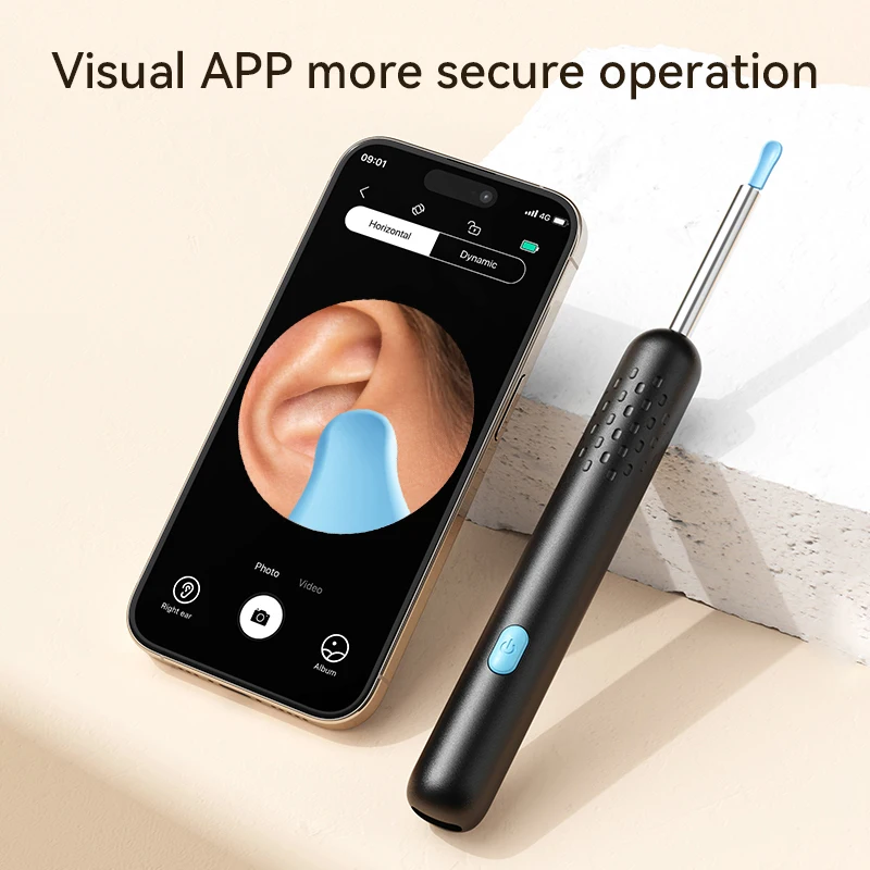 Ear Wax Removal Tool Camera 8M HD Camera and 6 LED Lights Ear Cleaner with Camera Endoscope Ear Cleaning kit for Adult and Child image 2