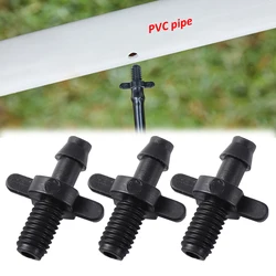 정원 마이크로 드립 관개 변환 커플링, 호스 피팅, 급수 조인트, 1/4 인치 가시 커넥터, 6mm 수 스레드, 4mm, 7mm, 30 개