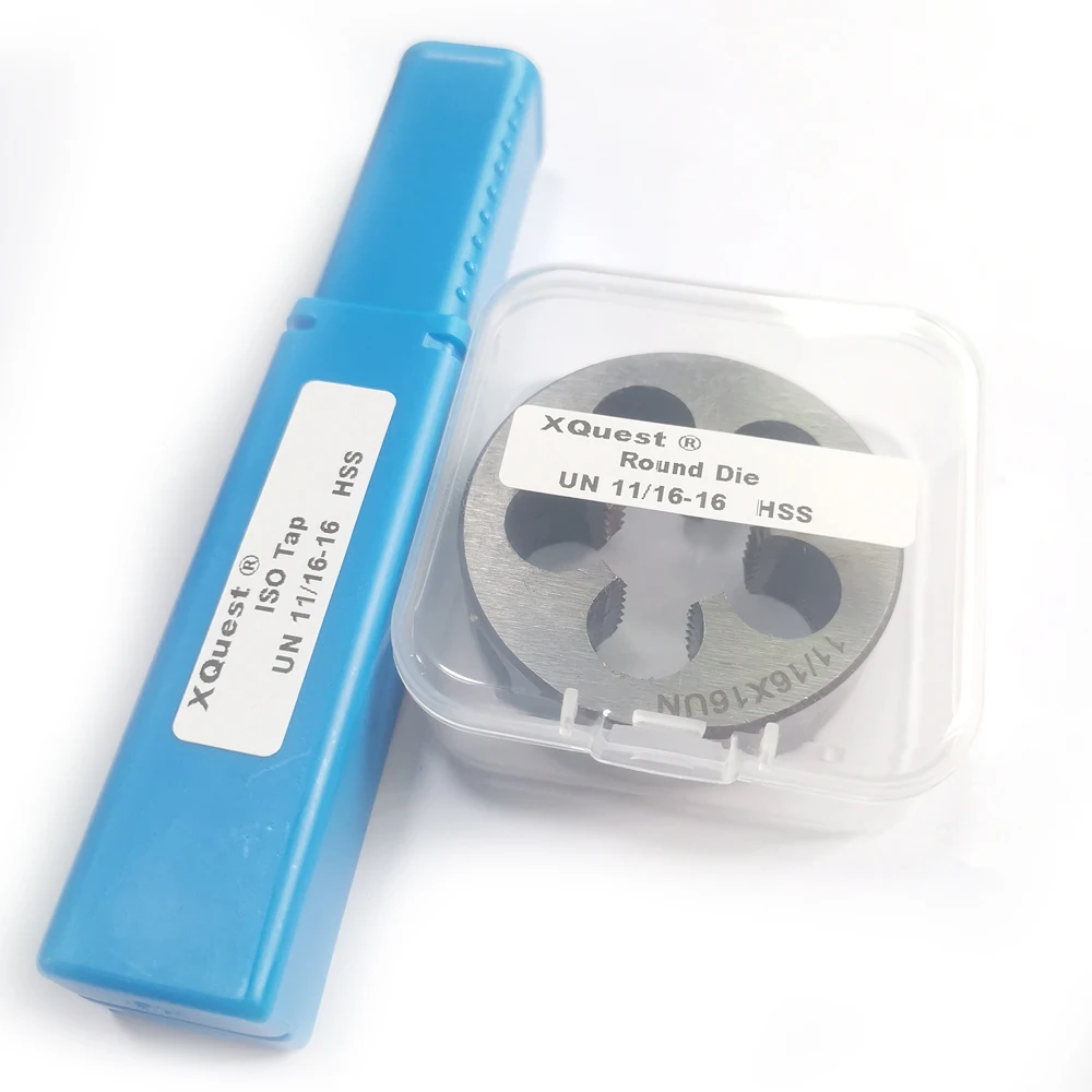HSS Unified Thread Tap and Die Set UN UNC UNF 11/16 11/16-12 11/16-18 Fine Threads Screw Dies Taps Set UNEF UNS 11/16-20