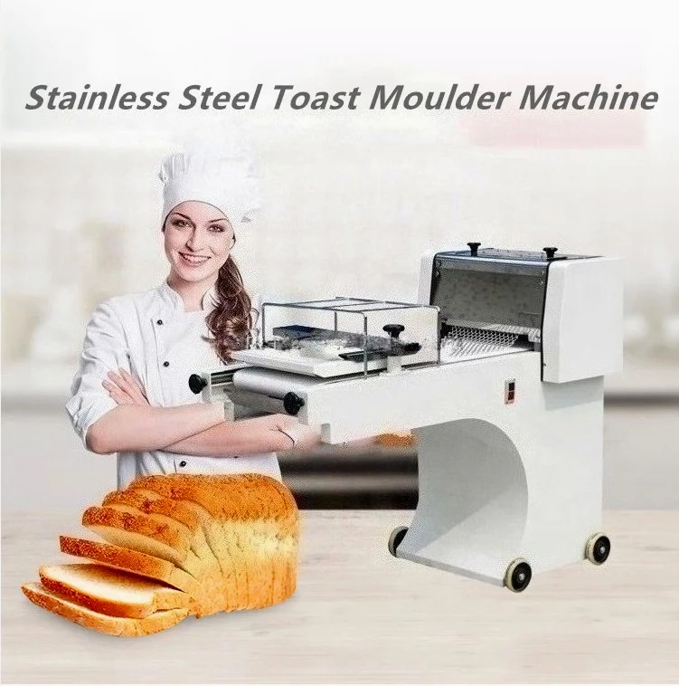 Commercial Automatic Toast Dough Moulder, Short‑Size Bread Shaper for Baguette, Square Loaf, Bakery Equipment