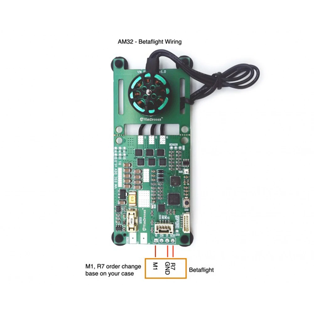 Drone Motor Drive Development Board Equipped 1404 4300KV Brushless Motor STM32 Chip CAN Bus Transceiver Voltage Current Sampling