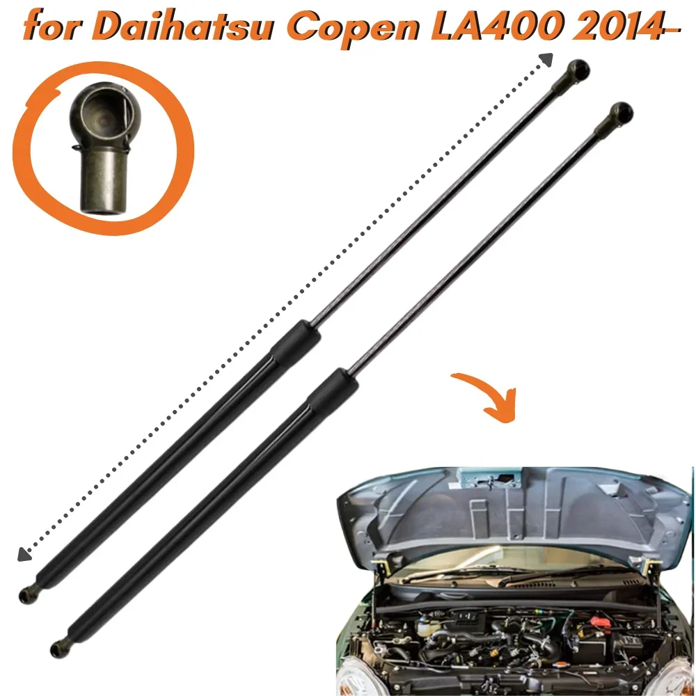 

Qty(2) Hood Struts Daihatsu Copen LA400 2014-present Front Bonnet Modify Gas Springs Lift Supports Shock Absorbers Dampers Bars