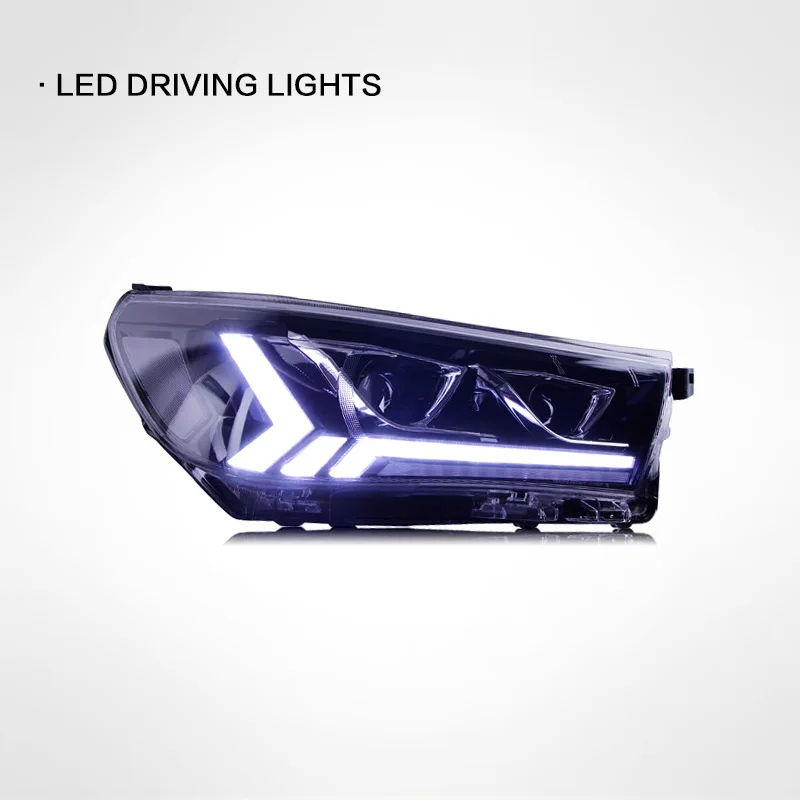 Suitable for Toyota HILUX REVO headlight assembly modification LED daytime running light headlight VIGO