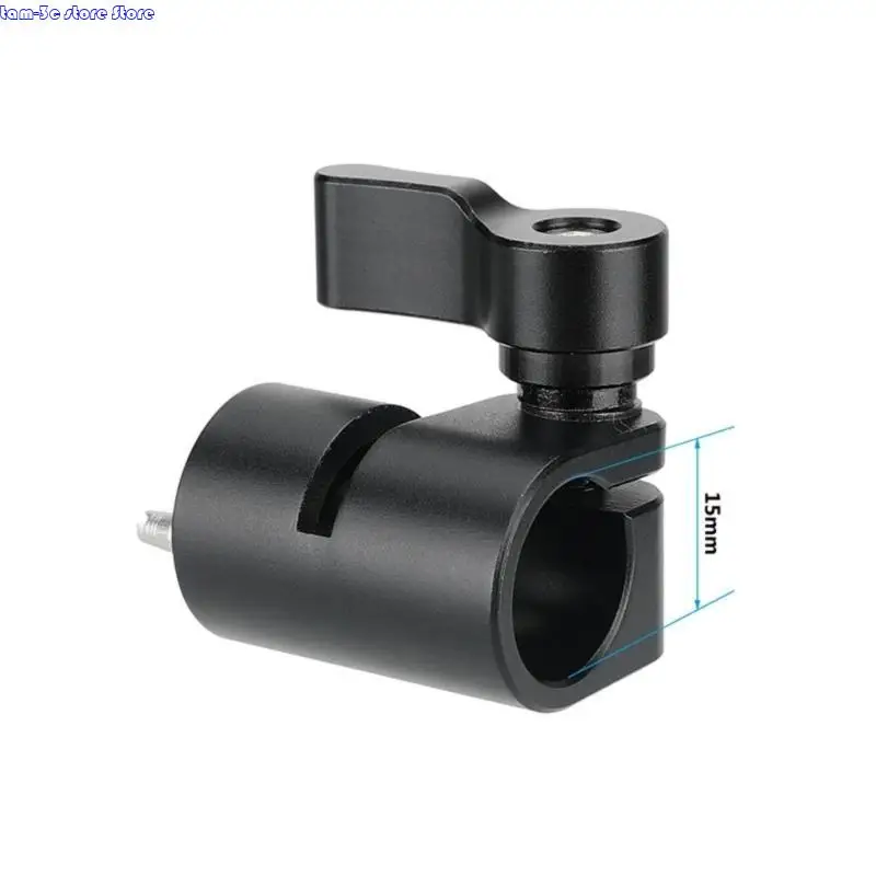 D0UA Capilla soporte sola varilla 15 mm con pasadores localización tornillo rosca 3/8 pulgadas