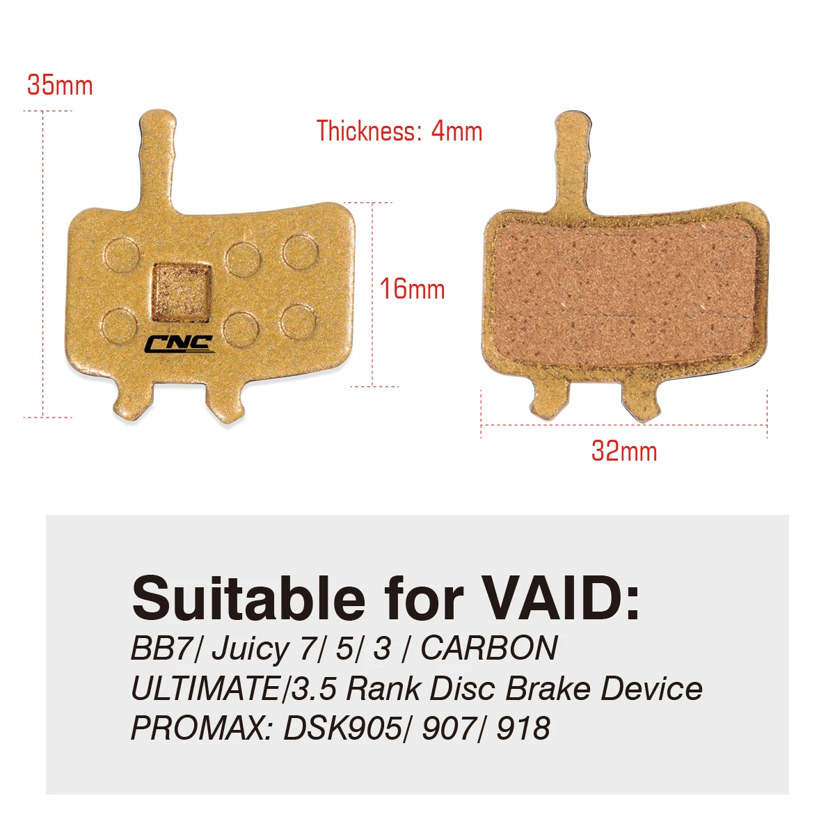 Ceramic Mtb Brake Pads For Avid BB7 Juicy 3 5 7 2 Pair