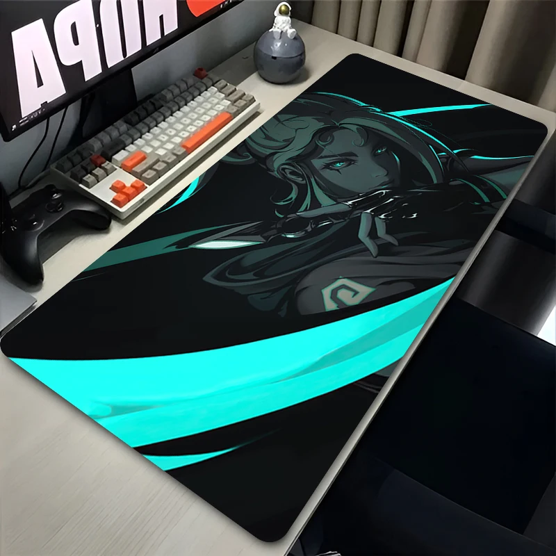 Mouse Pad Hot Game Valorant Jett XXL Gaming Accessories Office Gamer Keyboard Desk Mat Non-Slip Laptop Large Rubber Mouse Pad