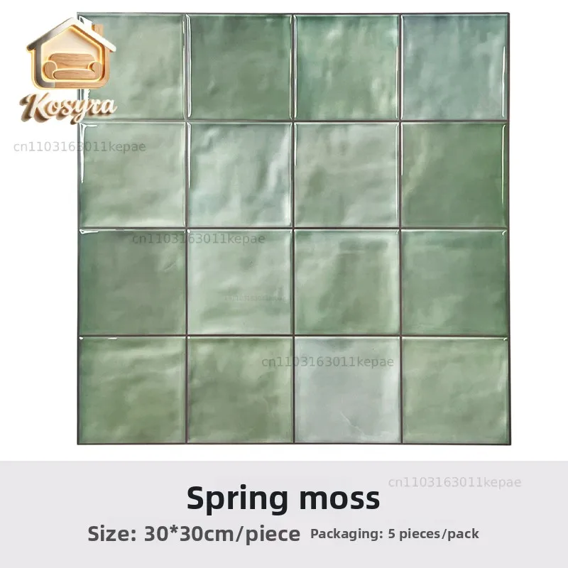 Fanfei kitchen 3d three-dimensional tile wall sticker oil-proof and waterproof bathroom renovation sticker decorative ugly wallp