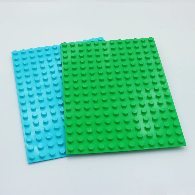 12x16 Dots Big Size Building Blocks Base Plate Compatible Large Bricks Plastic Educational Creative Toys for Children Kid Gifts