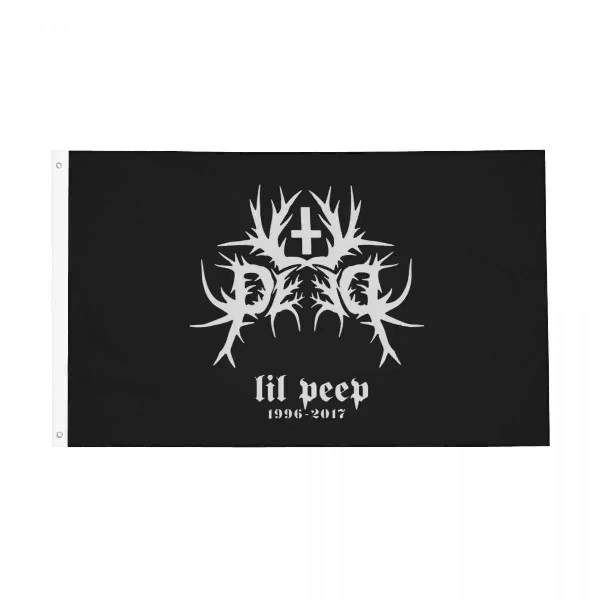 Lil Peep Cry Baby 1996 2017 Flag Indoor Outdoor Banner Polyester Decoration Double Sided 2x3 3x5 4x6 5x8 FT Flags