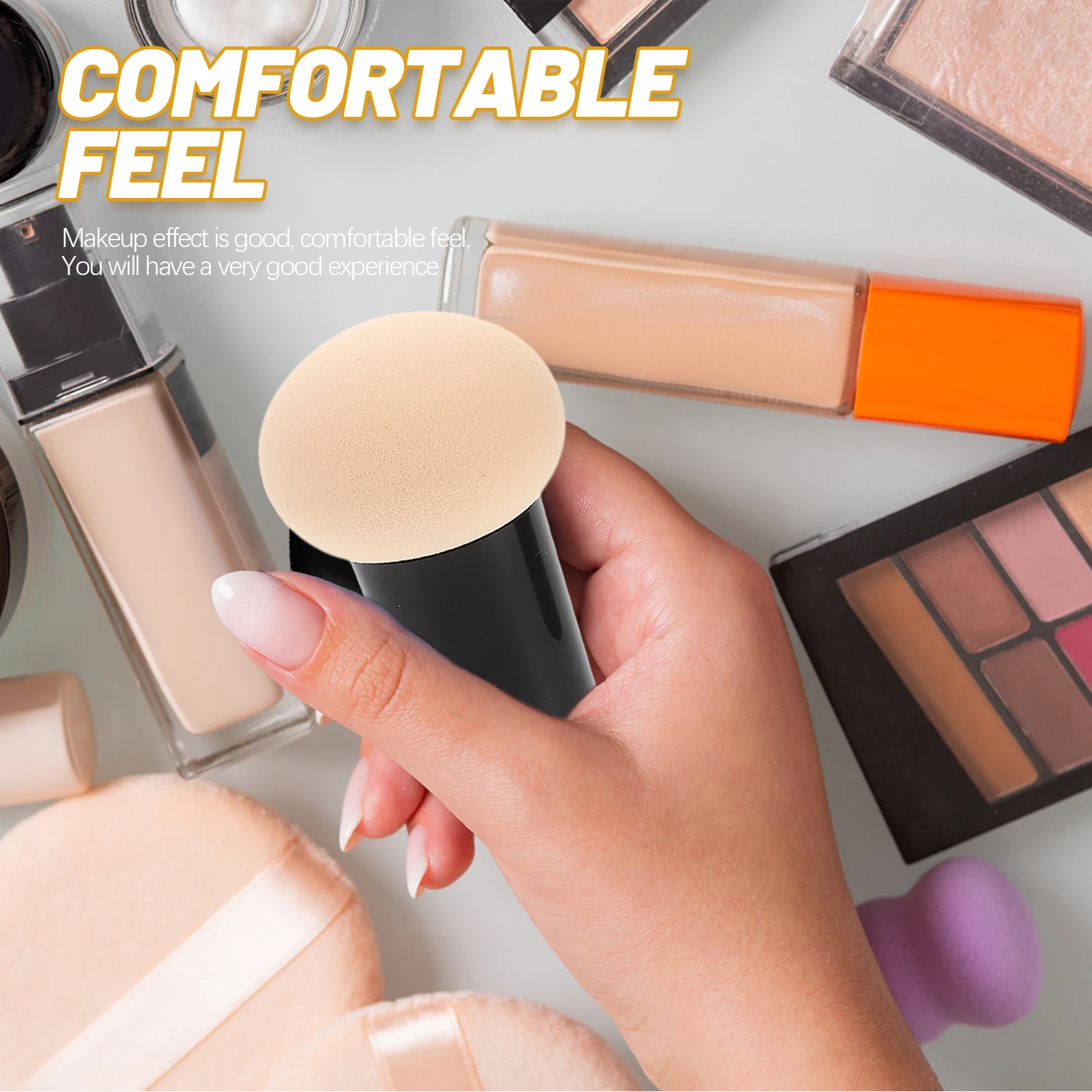 2Pcs Makeup Puff Soft Pads Suitable for Powder Blush Foundation Cream Face Makeup Accessory Cosmetics Puff