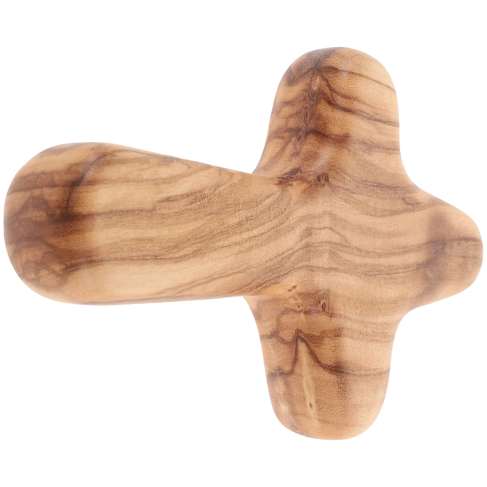 Adorno de madera de oliva de mano de primera calidad para iglesia, decorativo para bautismo, Festival de Pascua, pequeña cruz de madera artesanal de palma
