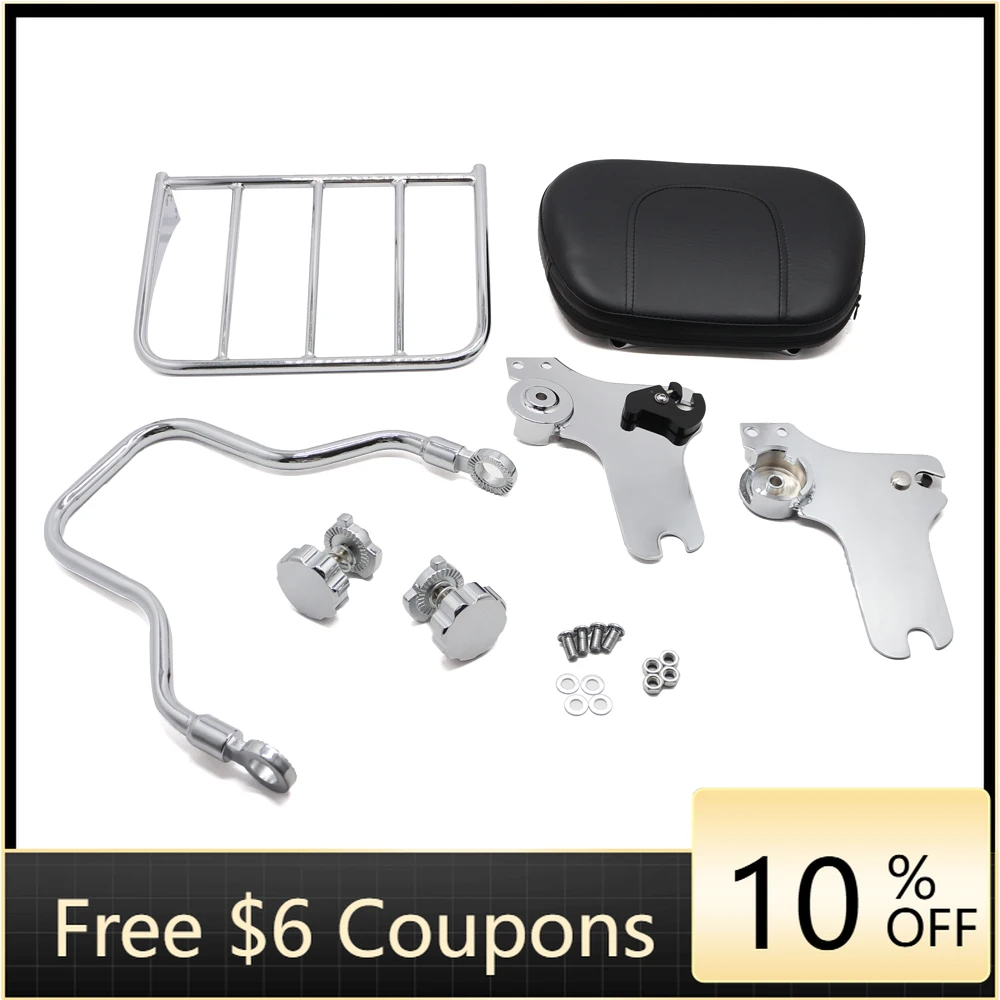 

STLF Ex Factory Price High Quality Motorcycle Parts Detachable Backrest Sissy Bar Luggage Rack for Harley Road Glide FLTR FLHR 9