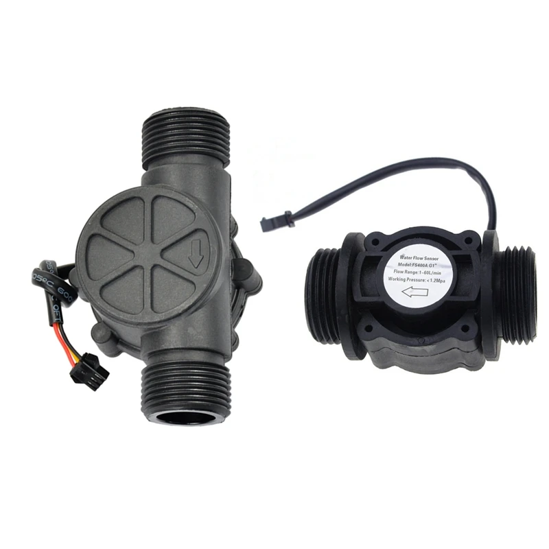 Promotion! 3 Pcs Water Flow Sensor Fuel Flow Meter Water Meter Sensor Flowmeter Water Sensor, 1 Pcs 2-100L/Min & 2 Pcs 1-60L/Min