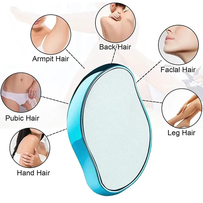 Painless Physical Nano Epilator Safe Easy to Clean Reusable Hair Removal Stone Male Female Body Beauty Care Hair Removal Tool