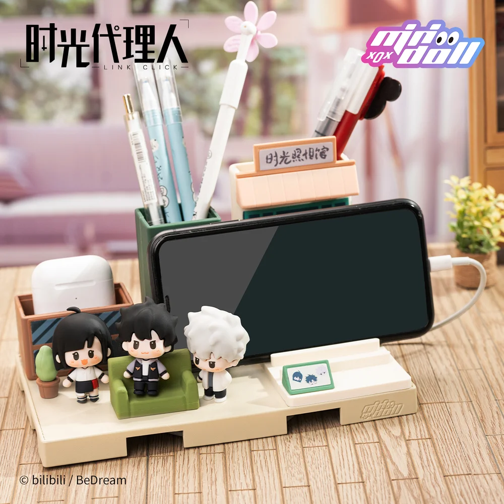 Yuri Link Click Shiguang Daili Ren Cheng Xiaoshi Lu Guang Qiao Ling Mini Space Figure Doll Toy Model Desktop Storage Acc C