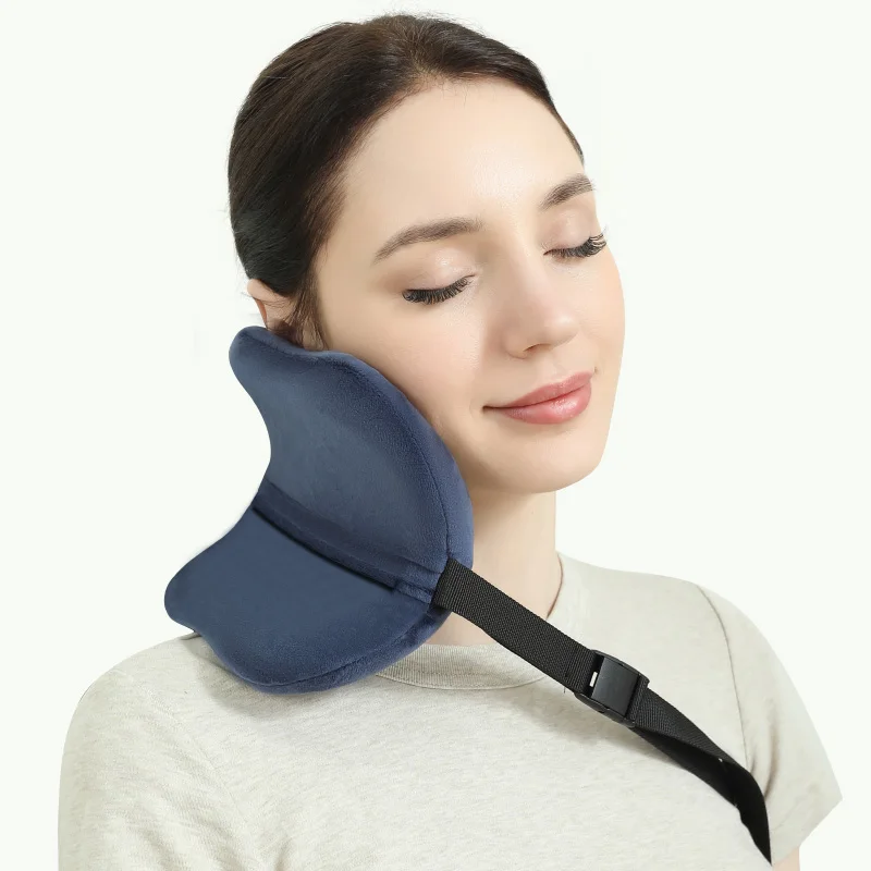 Airplane Pillow Memory Foam Neck Pillow for Office Student Travel & Sleep Airplane Positioner