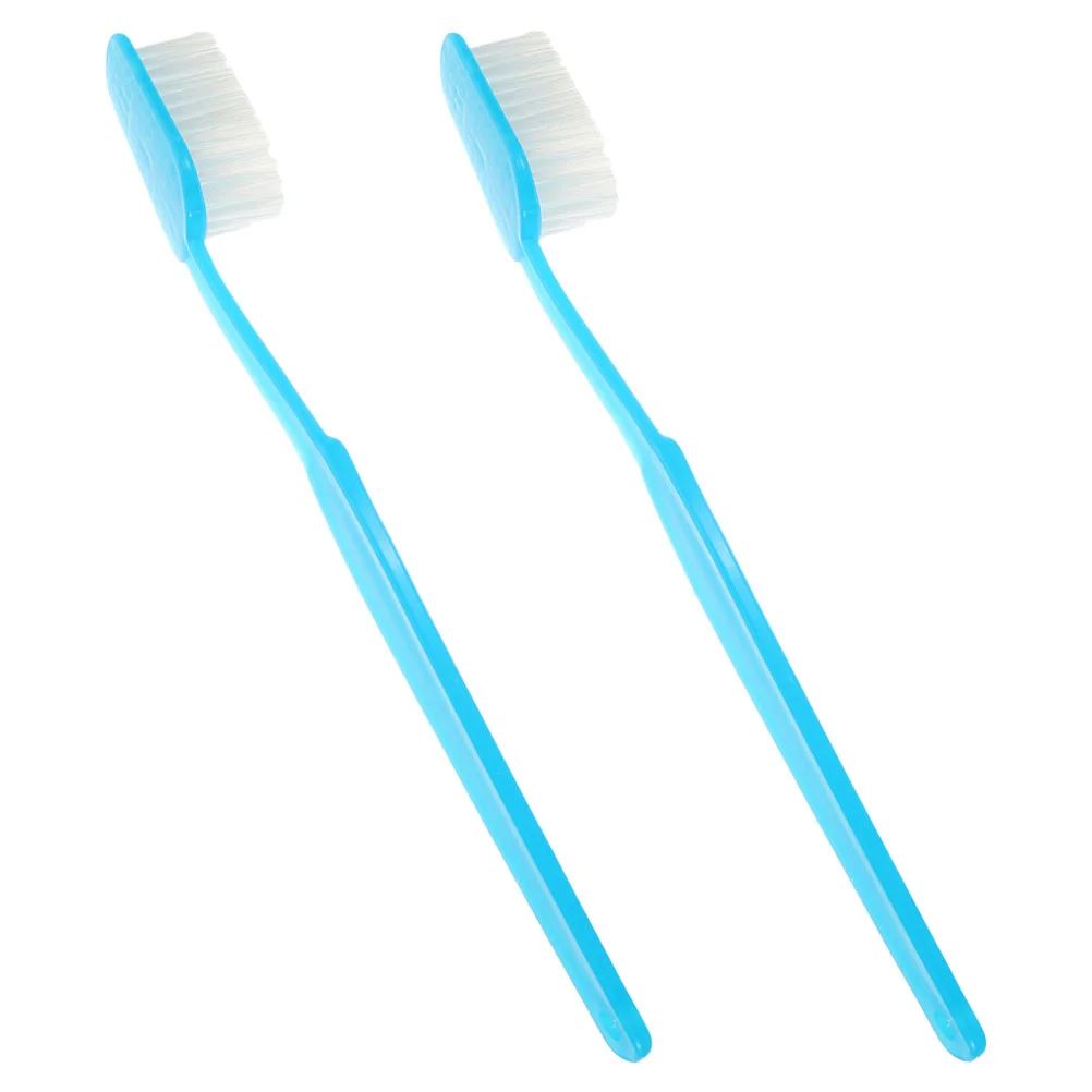 

2 Pcs Toothbrush and Bath Back Scrubber for Shower Men Body Bathroom with Handle Bristle Toys