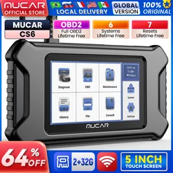 MUCAR CS4/CS6 OBD2 Car Scanner ABS SRS TCM TPMS Engine Code Reader Auto Diagnostic Tool Oil EPB SAS TBA TPMS ABS Reset Scan Tool