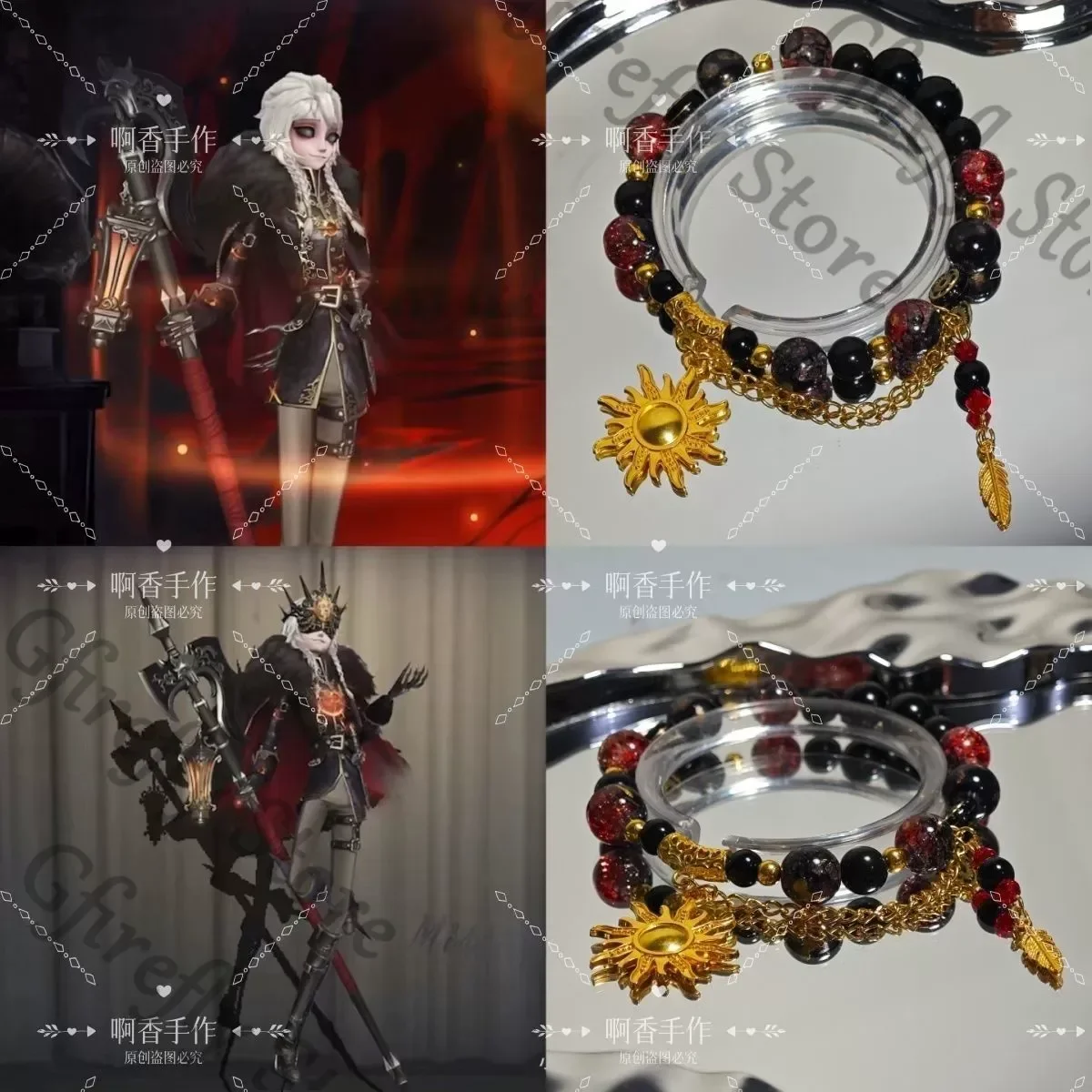

Identity Ⅴ Ithaqua Cartoon Hand Chains Cosplay Bracelet Bead Bangle High Quality Creativity Handstring Pendants Otaku Mascot