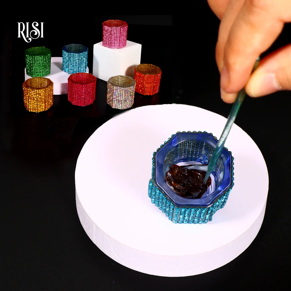 RISI Shinning Lash Lift Solution Glass Cup Brow Tint Mixed Glass Cups Lash Lift Accessories Tool Makeup Tools