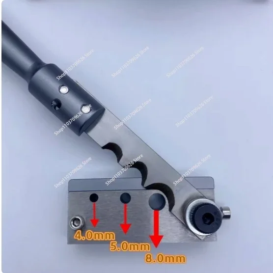 Lead Wire Manual Cutting Machine High Precise Positioning Plumbum Wire Scissors 4/5/8MM 3-Holes Heat Shrinkable Tube Cutter