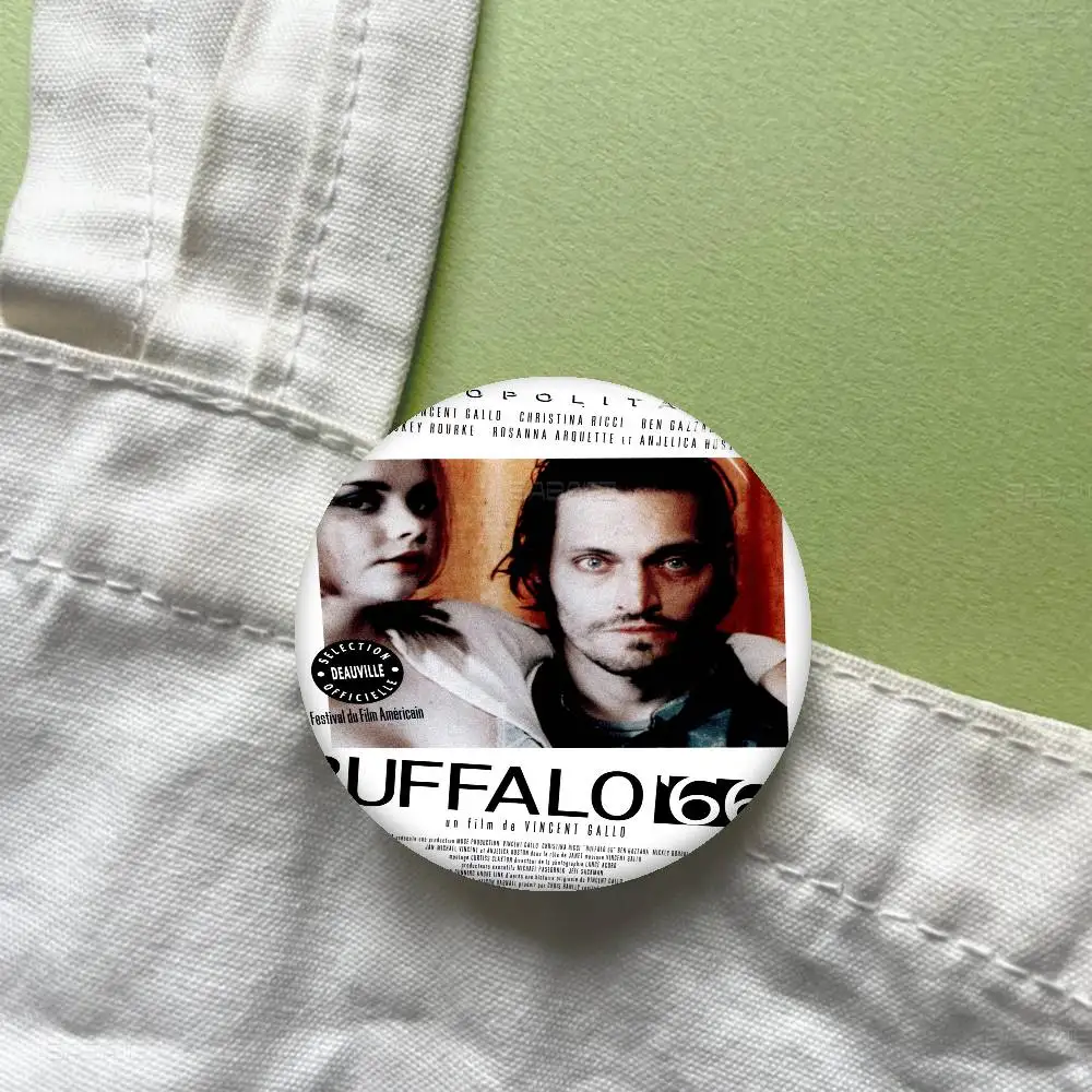 Buffalo 66 Classic Movie 58mm Cute Series Pins Funny Badge Interesting Cartoon Animals Brooches Backpack Clothes Gift Accessory