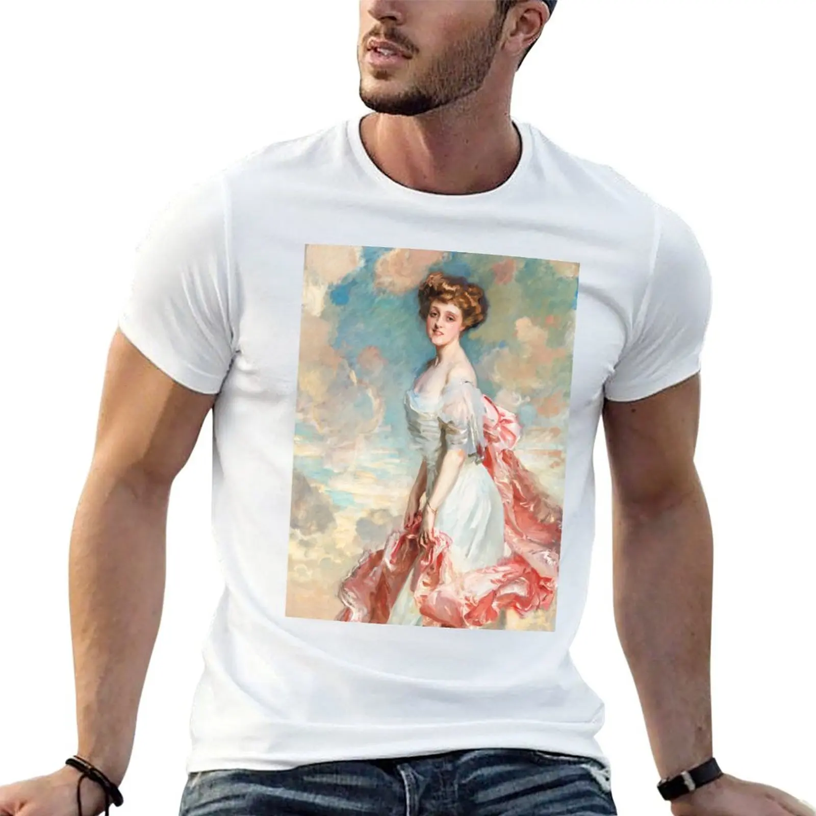 

Miss Grace Woodhouse (1890) by John Singer Sargent T-Shirt man t shirt cotton high quality t shirt man plain T-Shirt