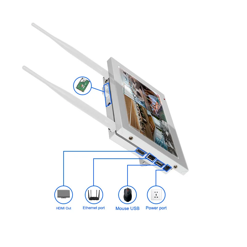 IPカメラWiFiHD XONZ-CCTV,オプションの4ch 8ch,3つのナイトビジョン,ミニスタイル,本物のp2pクラウド,弾丸,nvrキット付き