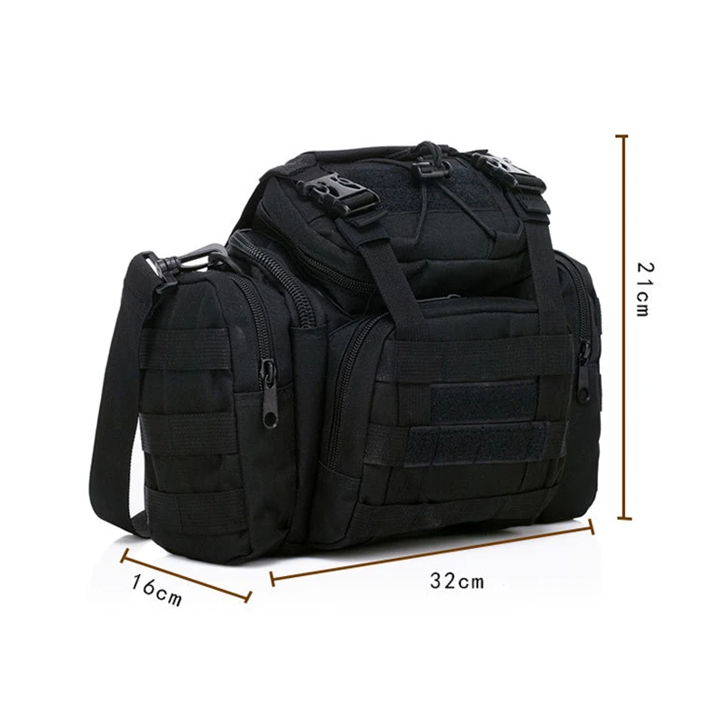 Tactical Bag Oxford Cloth Waterproof Camping Army Fan Messenger Camouflage Outdoor Tactical One-shoulder Lure Backpack