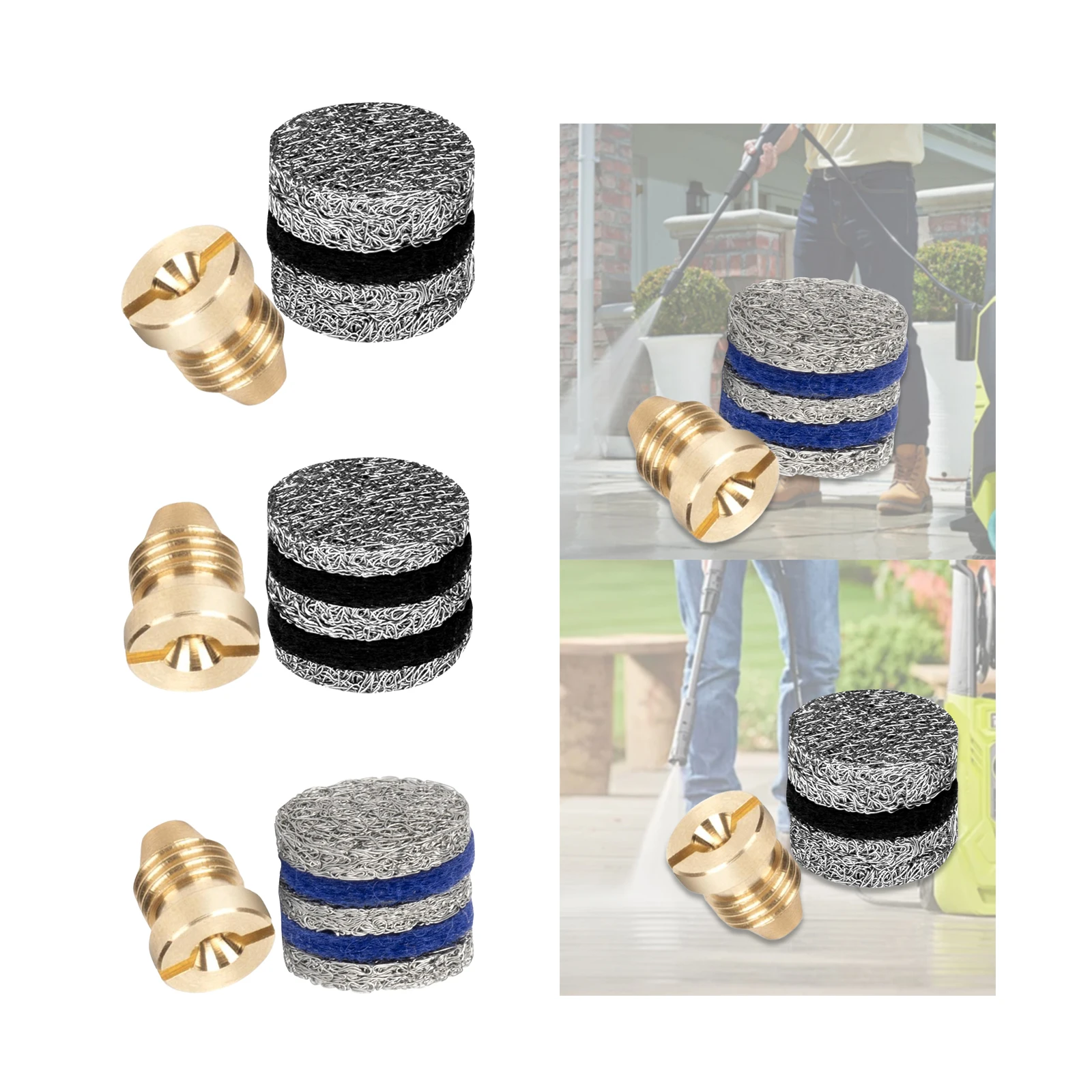 Foam Makers Mesh Filter Car Washing Tool Replacement Mesh Gauze Filter for Snow Lance Suppli Foam Sprayer Pressure Thread Nozzle