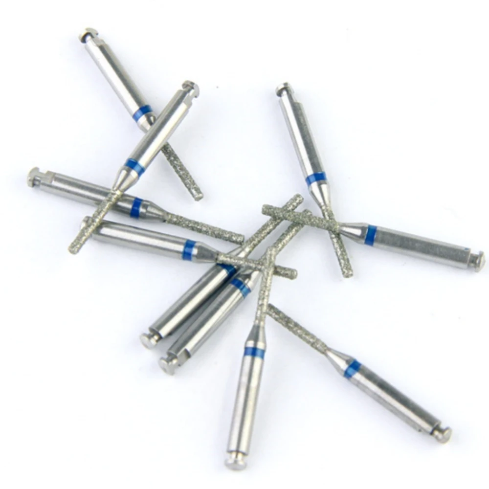 10 Pcs Dental Diamond Burs Drill For Ra,Ca 204 22mm Low Speed Handpiece 2.35mm Dental Tool Ra Polishing Burs