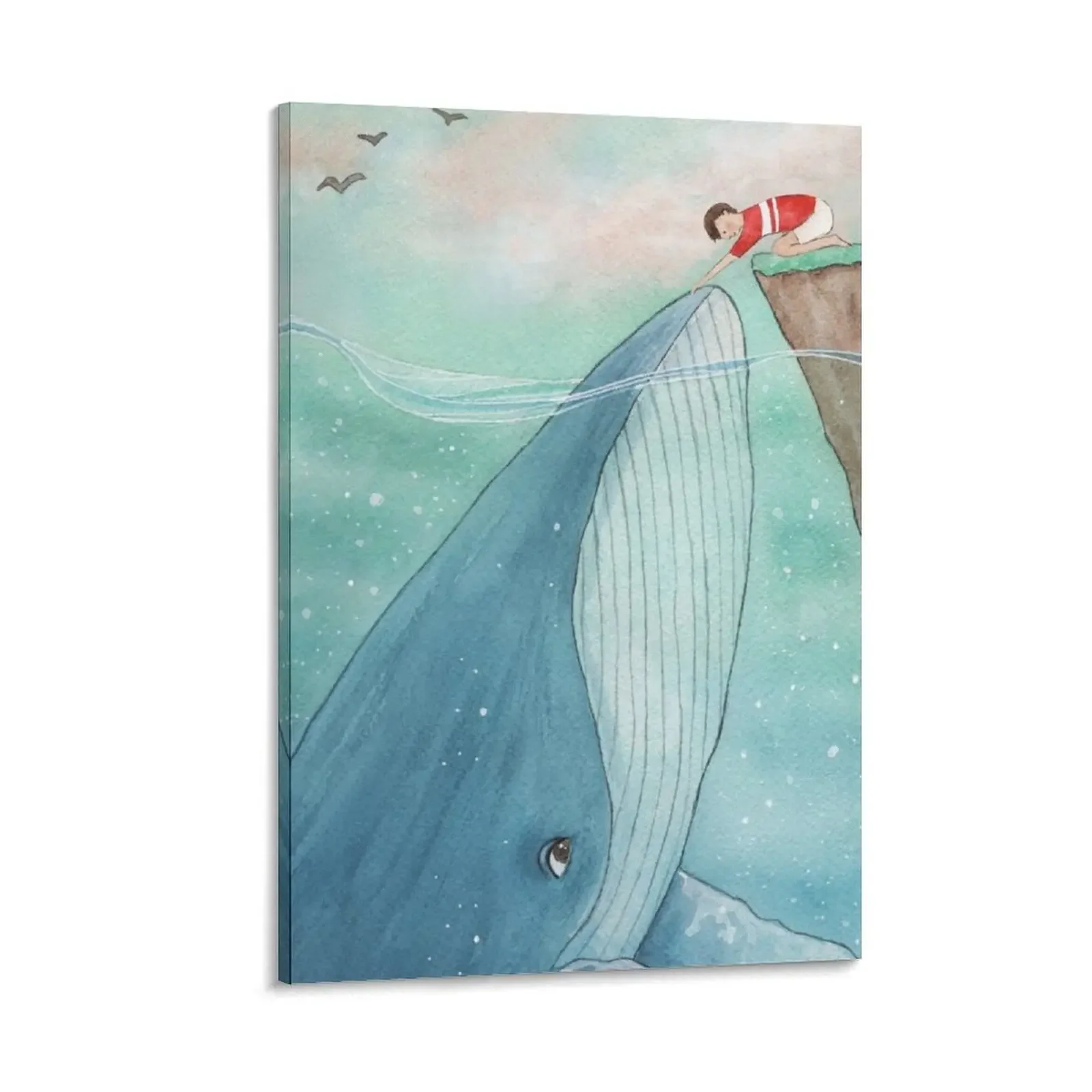 

Whale and boy Canvas Painting poster anime decorative items for home wall decoration paintings Decoration home
