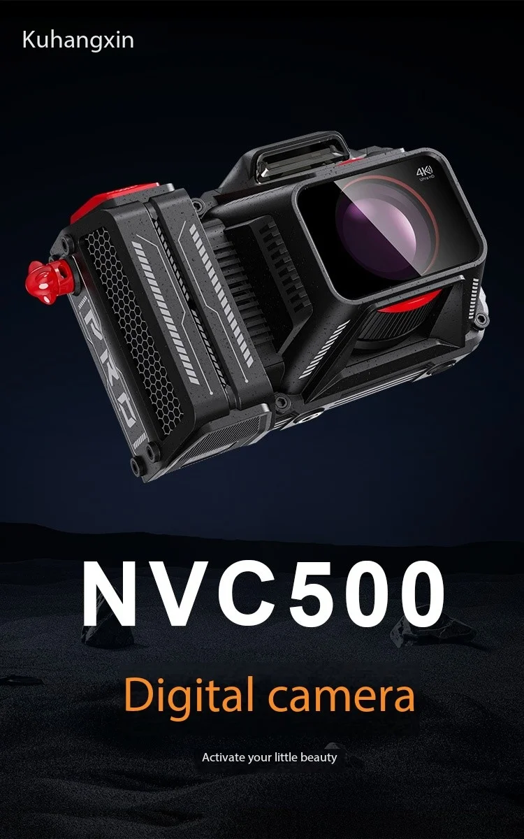 NVC500 70MP 4K HD WIFI Mirrorless DSLR Digital Camera 50X Digital Zoom Full Color Selfie Cameras Camcorder Travel WiFi Web Cam