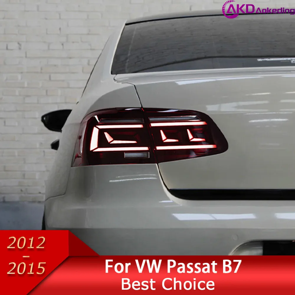 

Автомобильные задние фонари для VW Passat B7 2012-2016 Magotan Светодиодные задние фонари B.5 Design DRL Dynami Сигнальные тормозные автоаксессуары