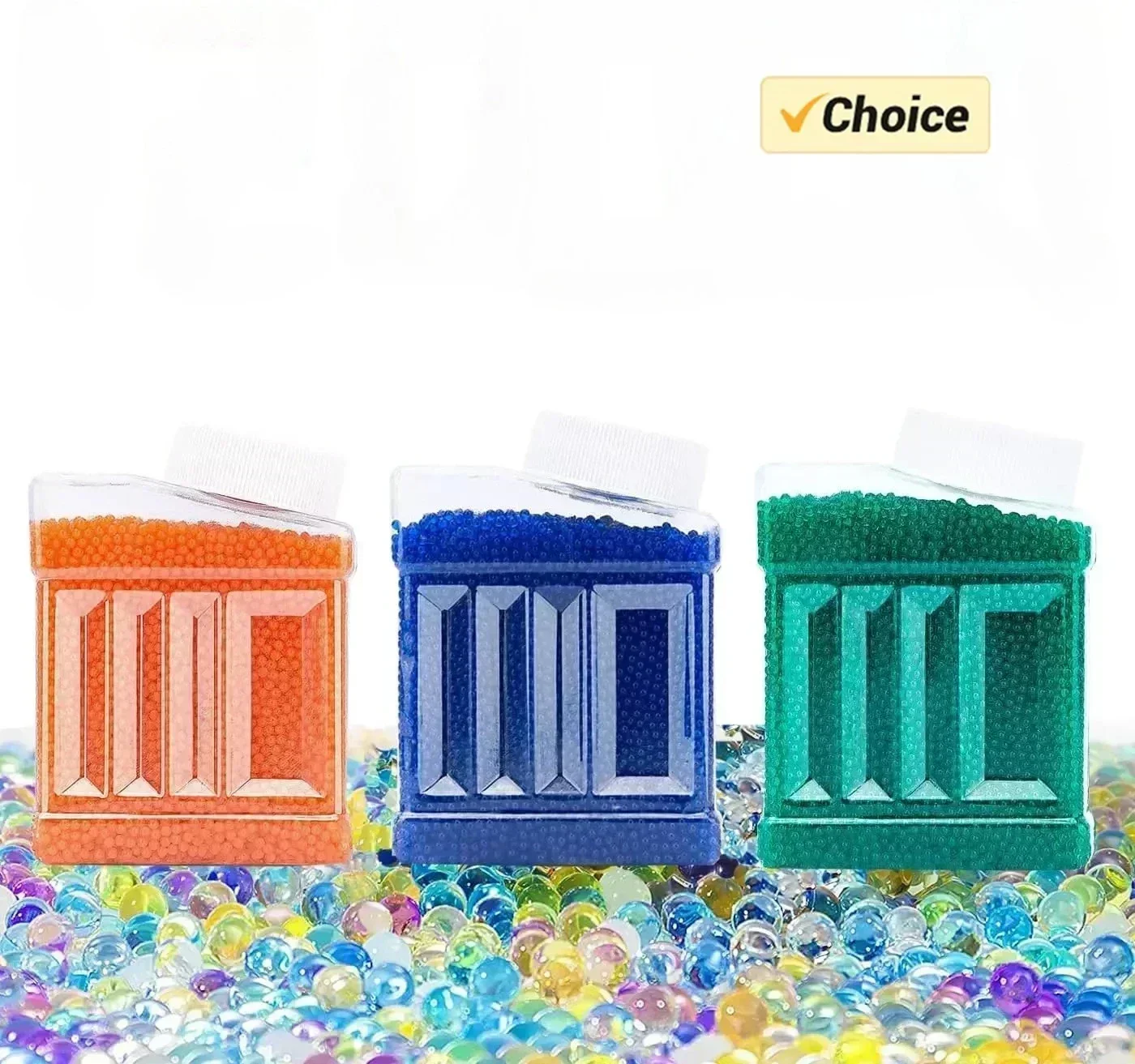 Hgel armas de bola em forma de pérola cristal brinquedo arma balas contas de água lama decoração do casamento crescente bolas de água recarga blaster bala diy