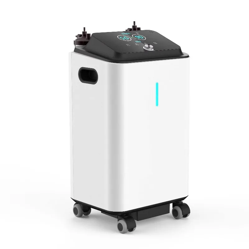 10L Flow Medical Grade Oxygen Concentrator Equipped With Double Humidifier Bottles For Home Hospital And Pet Care