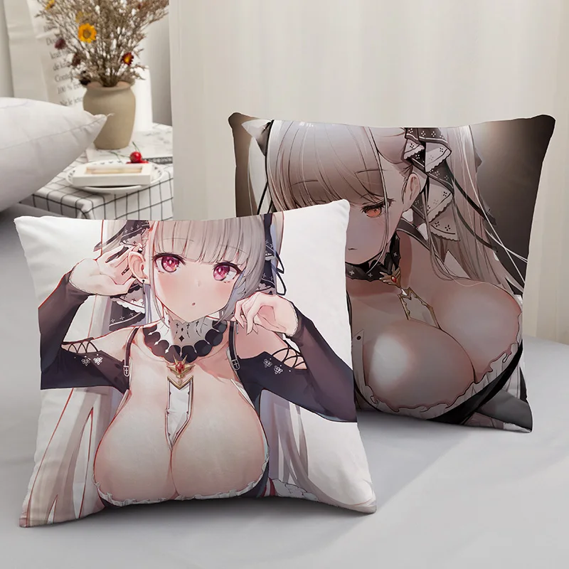 Anime Game Azur Lane Cosplay Plush Toy Formidable Pillow Living Room Home Sofa Decors 45*45 CM image 6