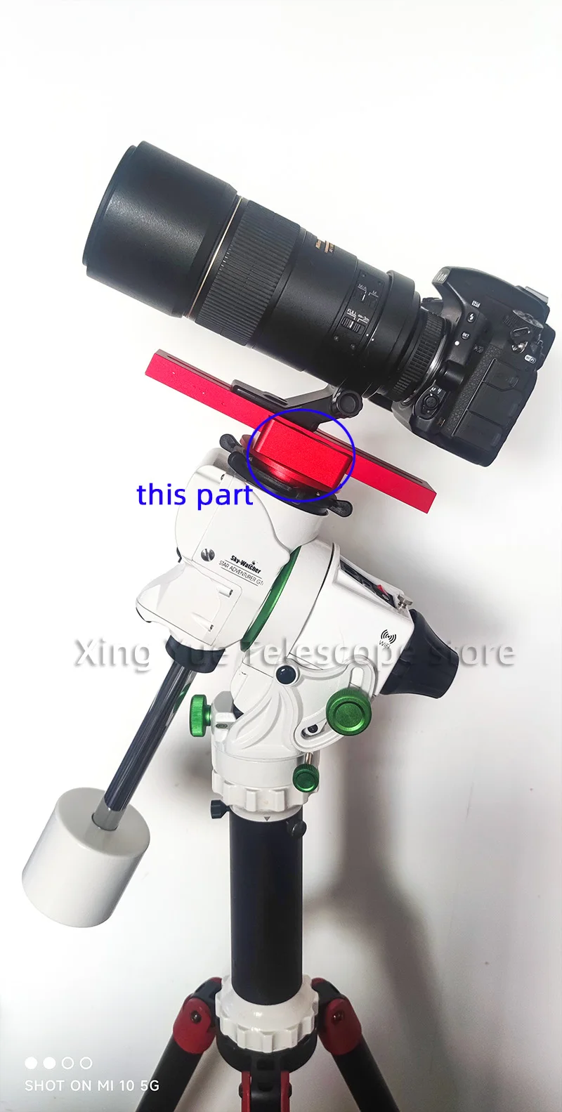 Sky Watcher-Star Adventurer SA-Gti SAGTI Modifikation, Vixen Schwalbenschwanz-Sattelplattformklemme, astronomisches Zubehör, Skywatcher – Detail 7