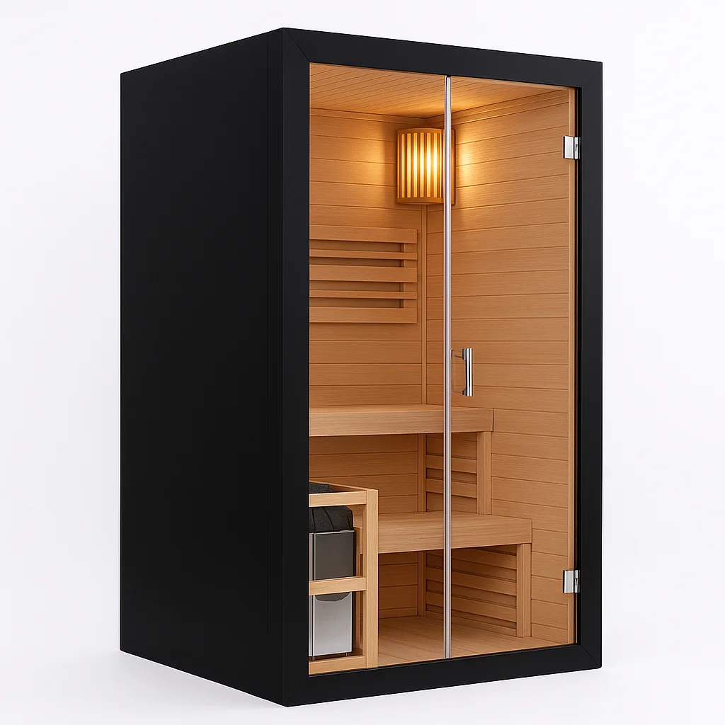 

STLF1-2 Person Outdoor Sauna Room Solid Wood Wet Steam Customizable Size